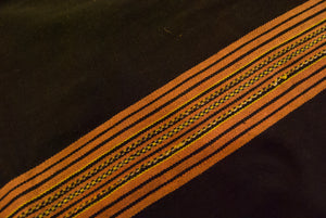 Vietnamese tribal cloth or tribal clothing for women, a rare beaded vintage tube skirt from the Co Tu people of central Vietnam also called Kotu people. Hand loomed on a foot braced back strap loom. Measurements: 62 cm length x 140 cm total width doubled and sewn into a tube 70 cm wide.