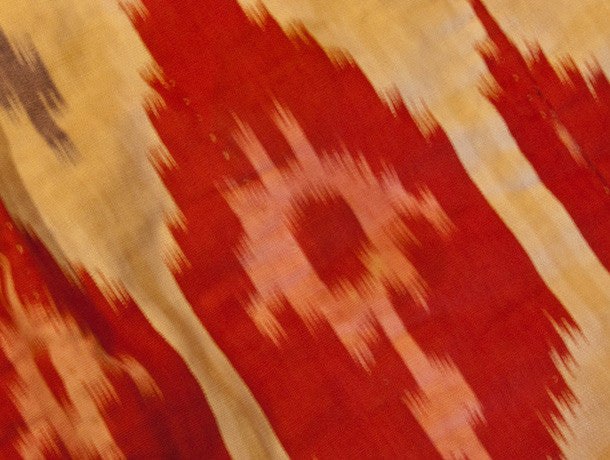 Uzbek Ikat Throw or Bedspread