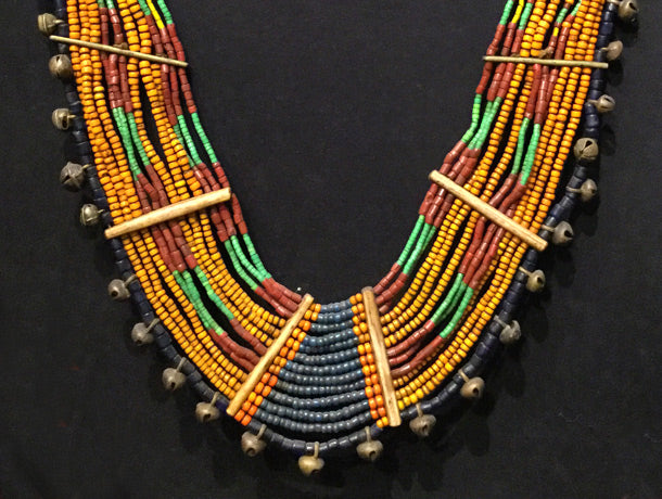Tribal beaded necklace, naga necklace, naga konyak necklace