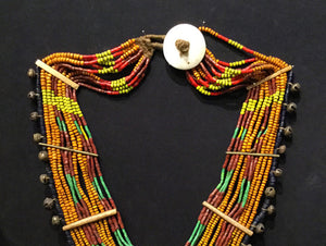 Tribal beaded necklace, naga necklace, naga konyak necklace