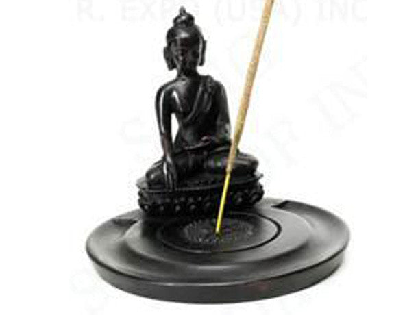 Ganesh Incense holder made from cast resin and suitable for incense cones or stick incense