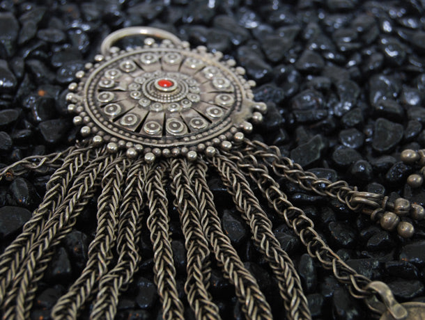 Indian Tribal Silver Women's Ear Ornaments, Tribal Silver Jewellery, Women's Jewelry