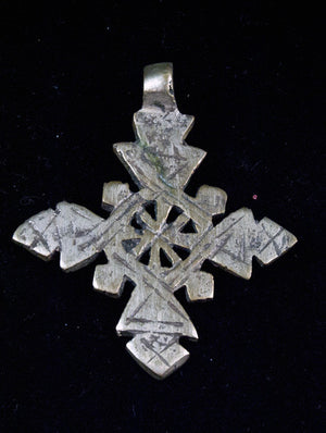 Ethiopian Cross pendant, lost wax casting, hand made, tribal, gypsy, African jewellery, boho, christian, bohemian