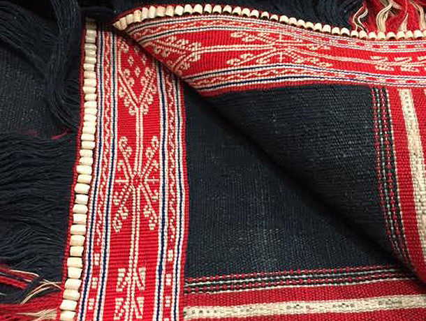 Vintage tribal Kotu handwoven long fabric in Quang Nam high quality area,central of Vietnam