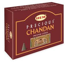 Precious Chandan Hem incense cones pack of ten