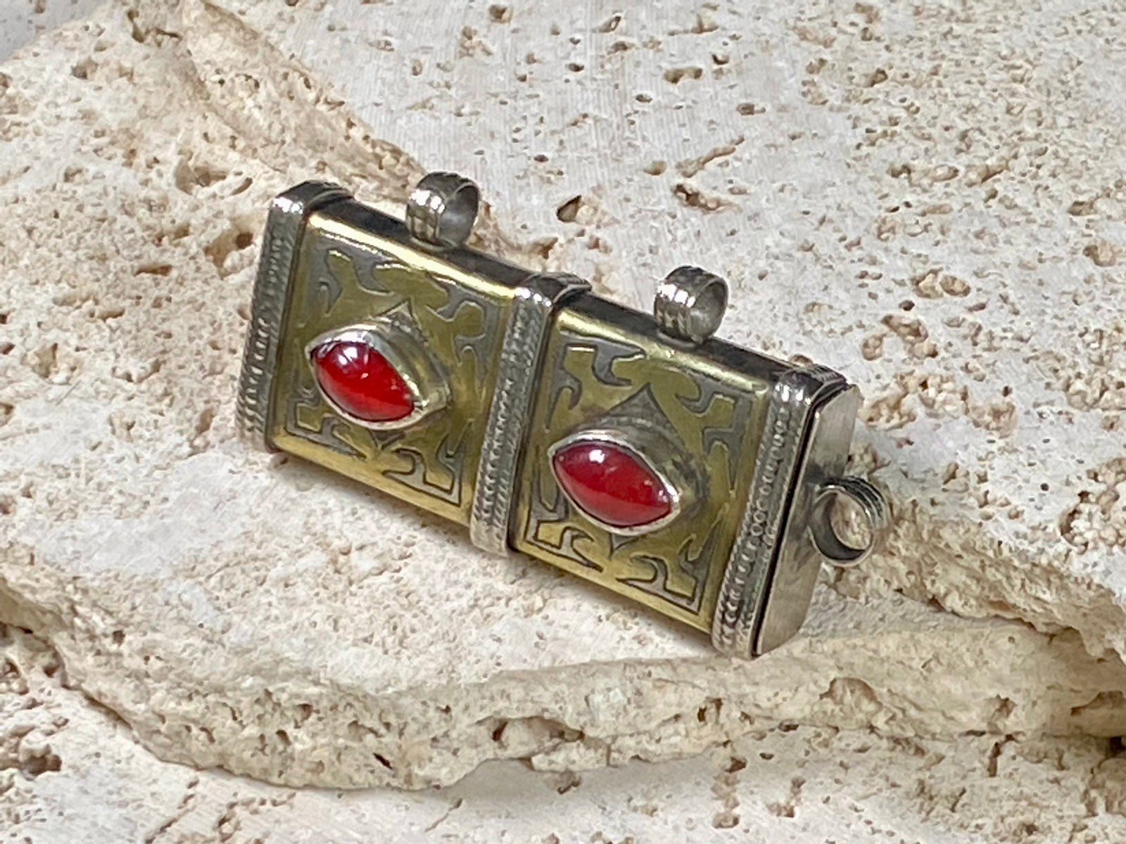 Tekke Turkomen Antique Silver Amulet