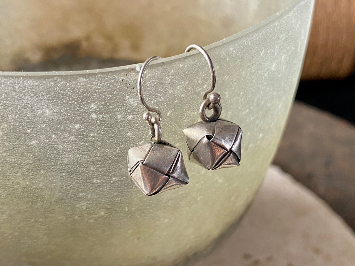 Silver Basket Earrings