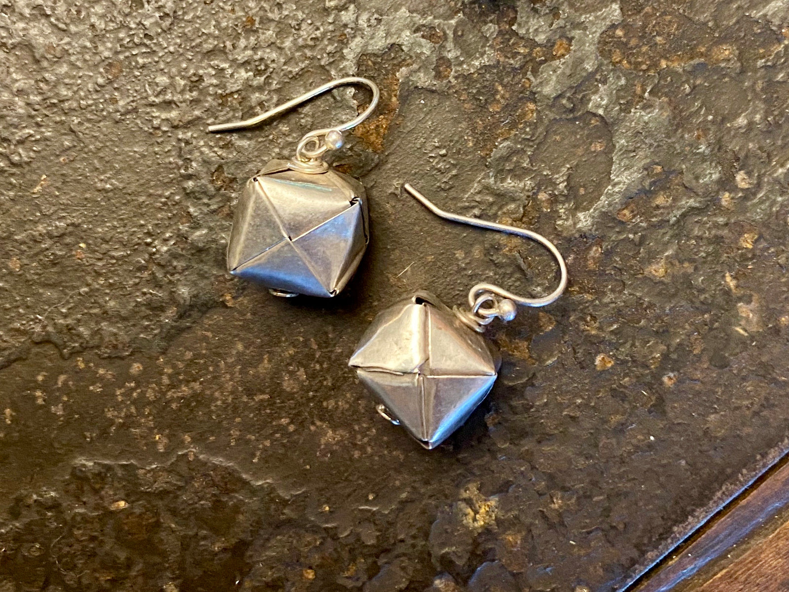 Silver Basket Earrings
