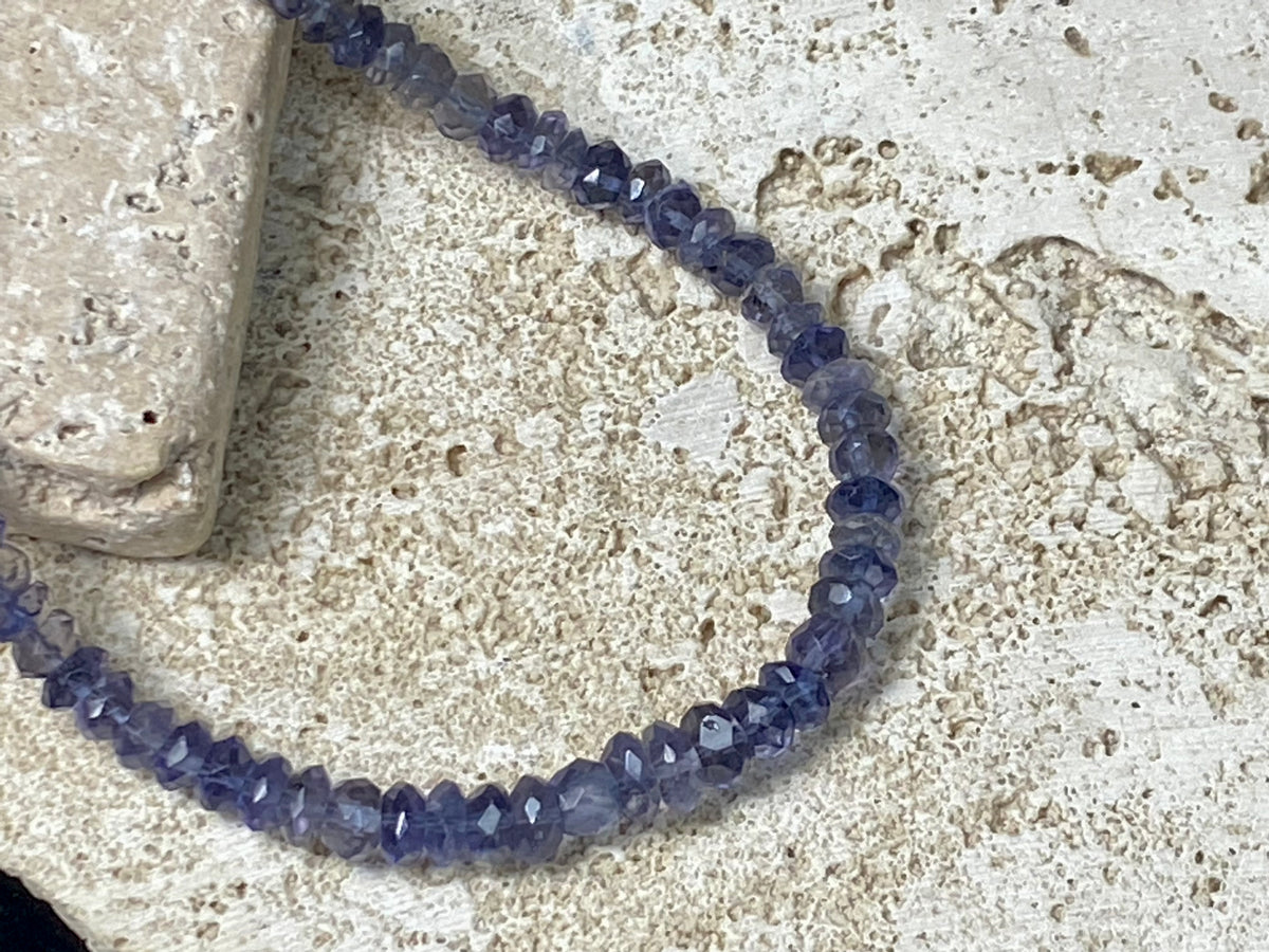 Faceted Iolite Necklace