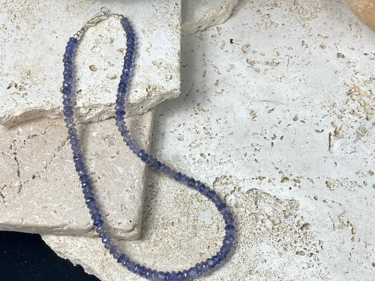 Faceted Iolite Necklace
