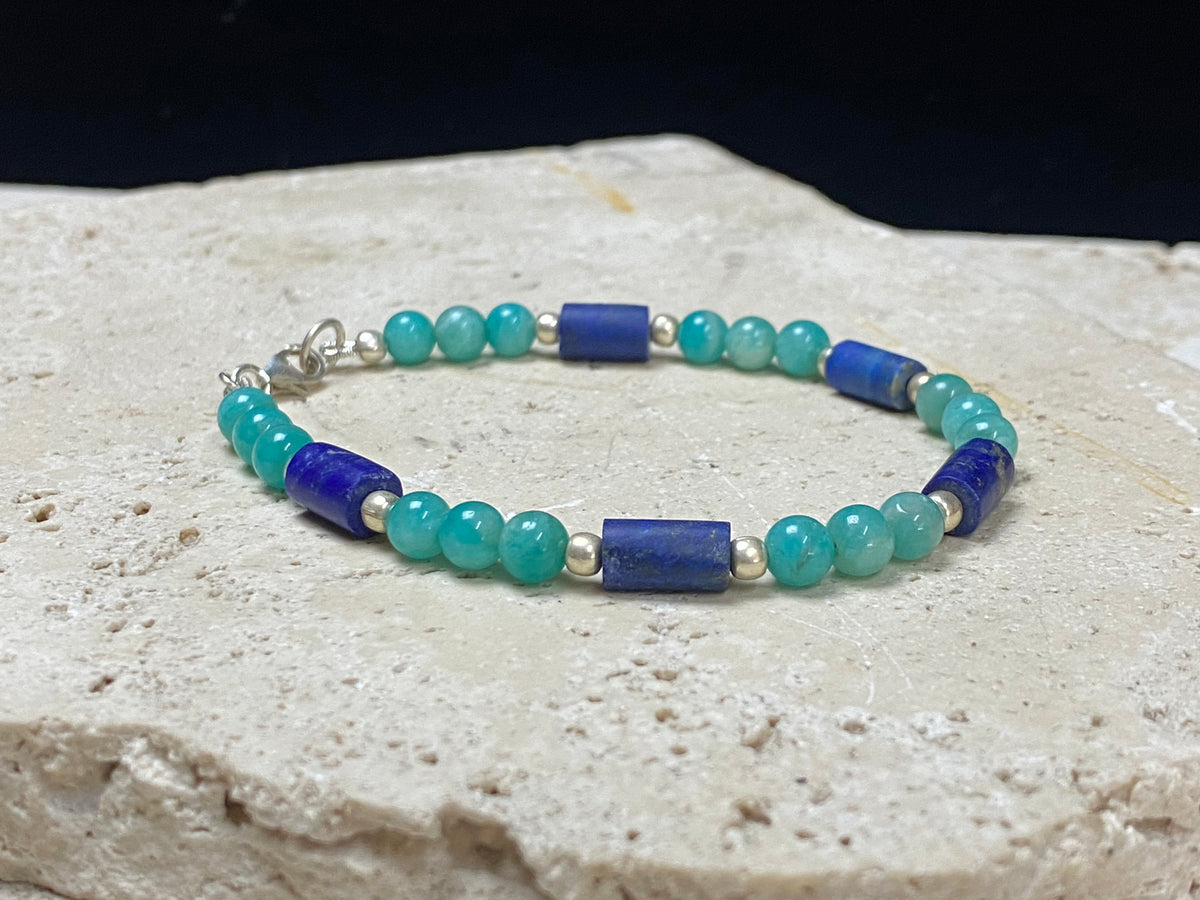 Lapis and Amazonite Bracelet
