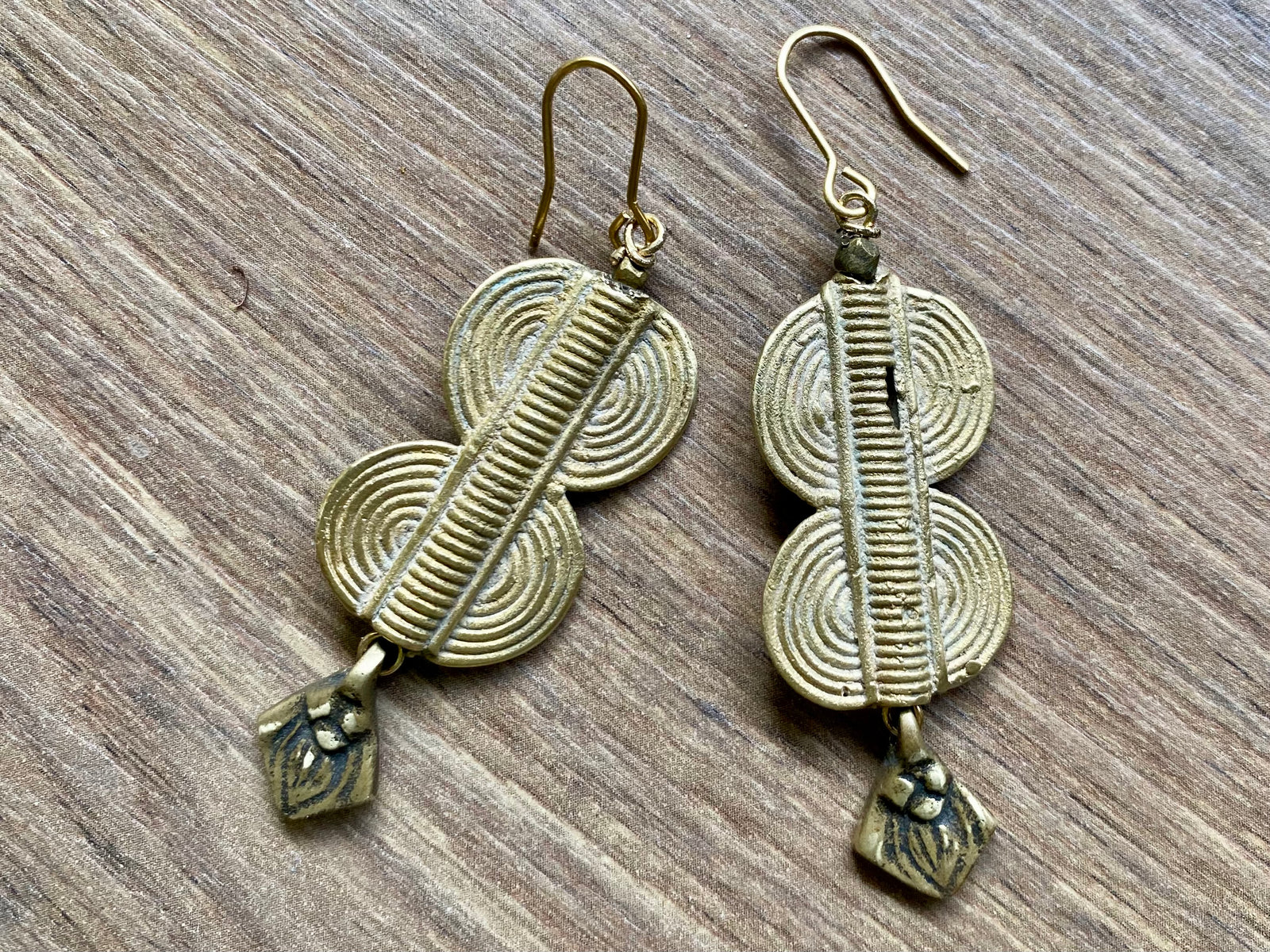 Bronze Tribal Earrings