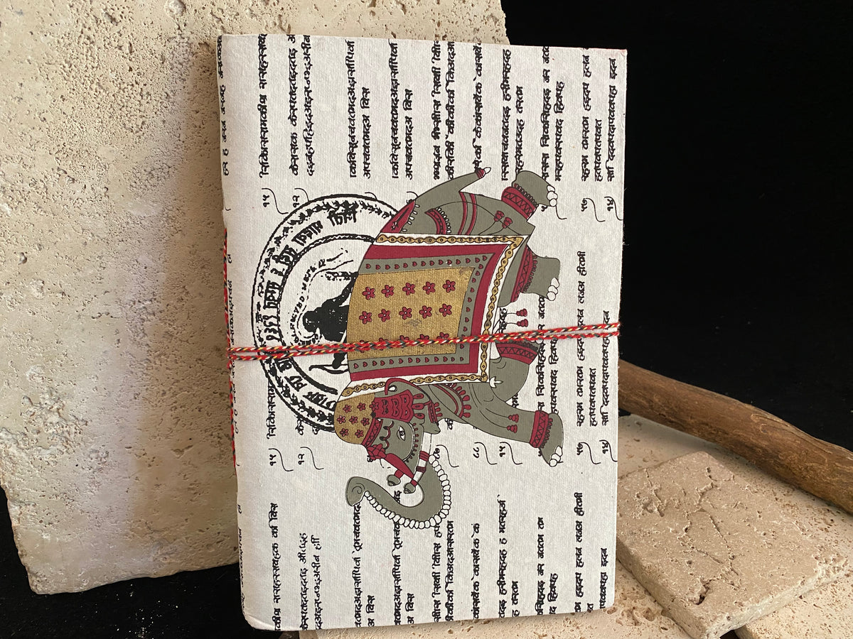 Eco-friendly journals, the perfect size at 25 x 17 cm (10 x 6.75"). Filled with handmade recycled paper and covered in bright, printed covers. Excellent for use as a journal, writer's notebook, scrapbook, travel diary or notebook.