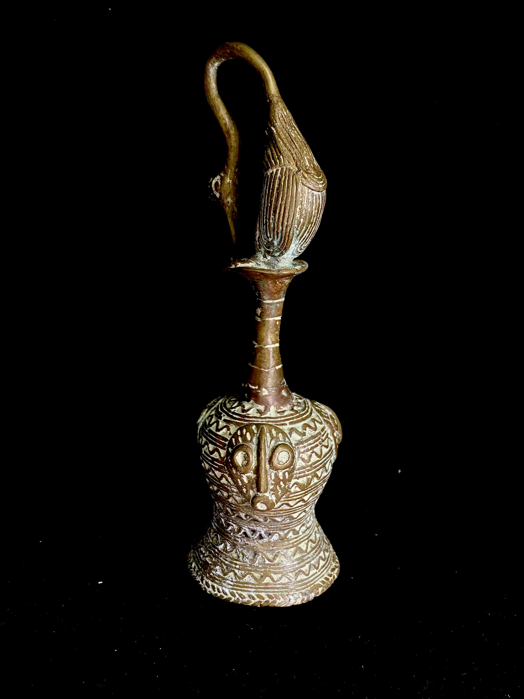 African Yoruba Bronze Ceremonial Bell