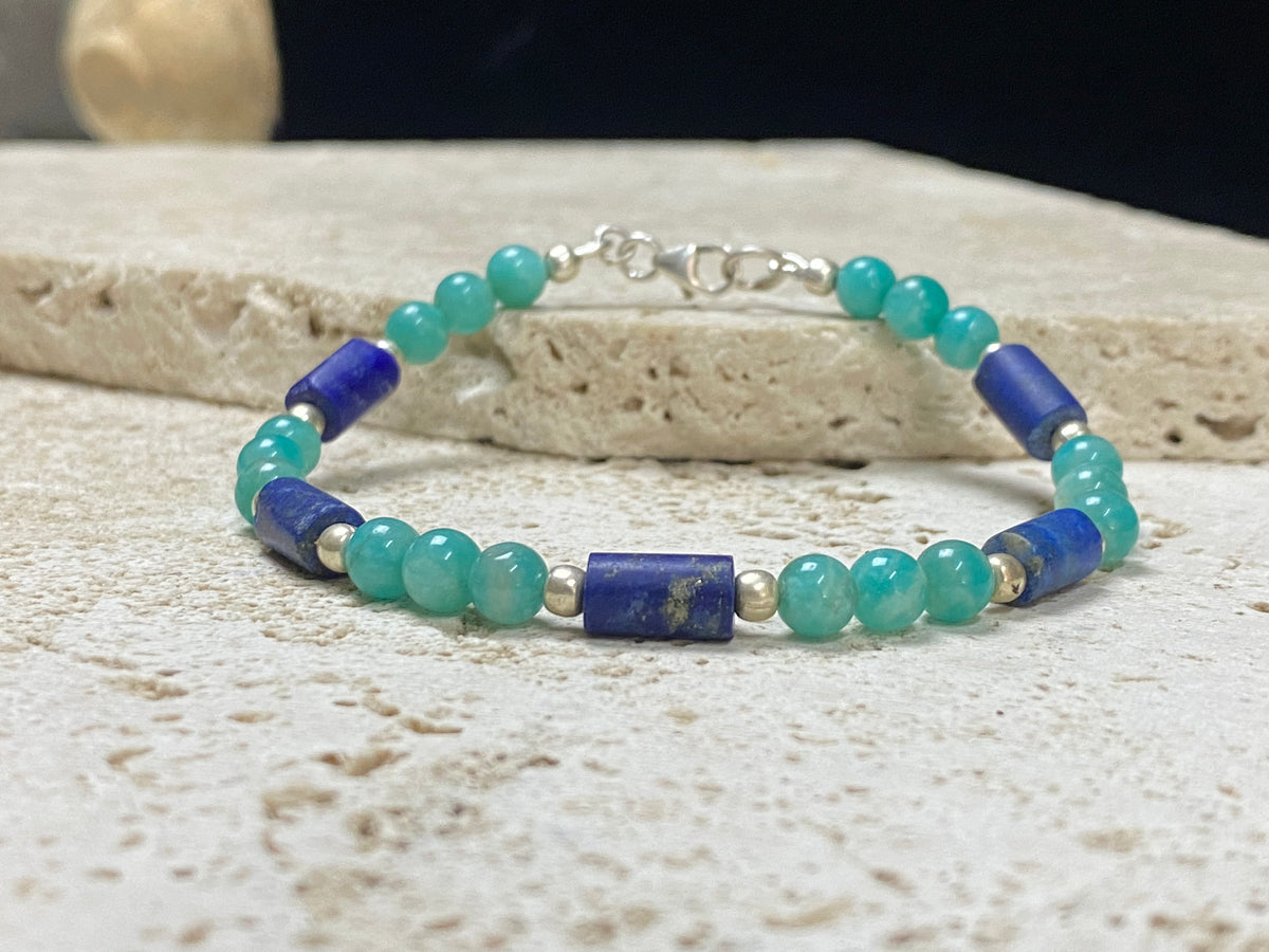Lapis and Amazonite Bracelet