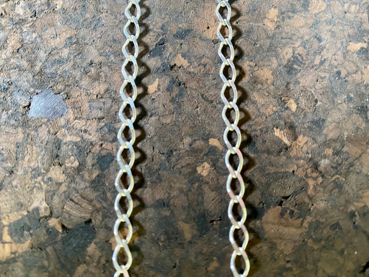 Silver Flat Link Chain