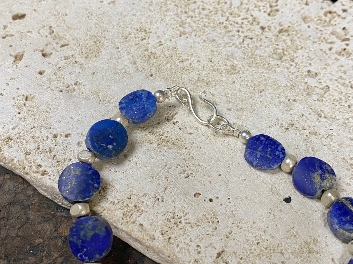 Lapis Lazuli Disk Necklace
