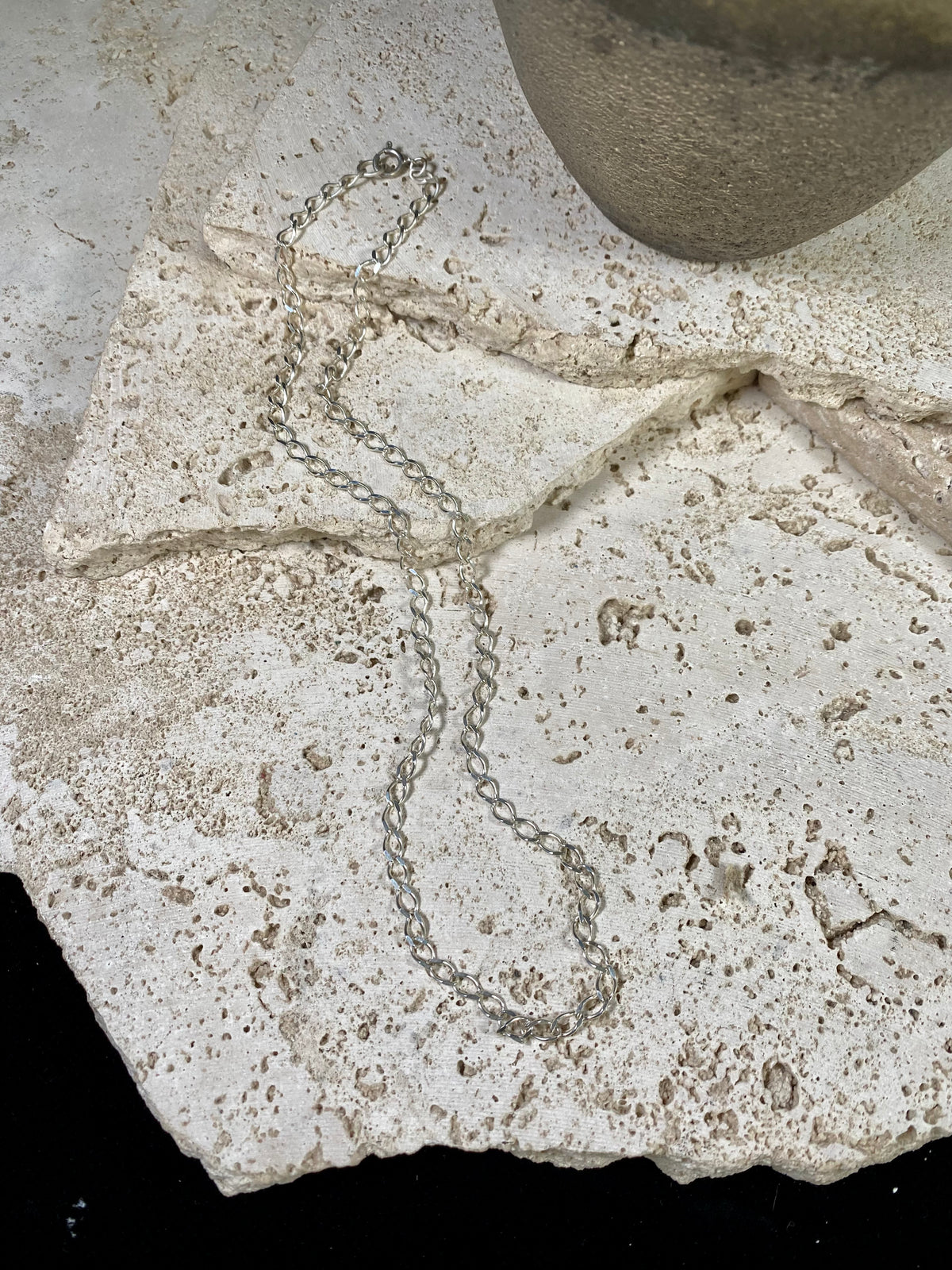 Silver Flat Link Chain