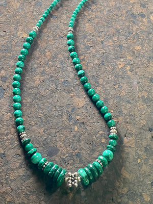 Green 2025 malachite necklace