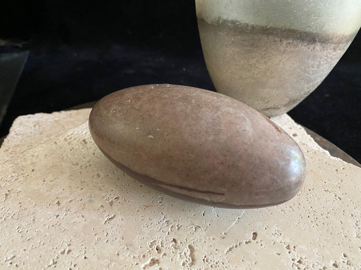 Shiva lingam stones, natural jasper stone, from India.