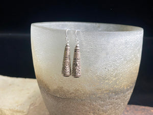Tribal Silver Dangle Earrings