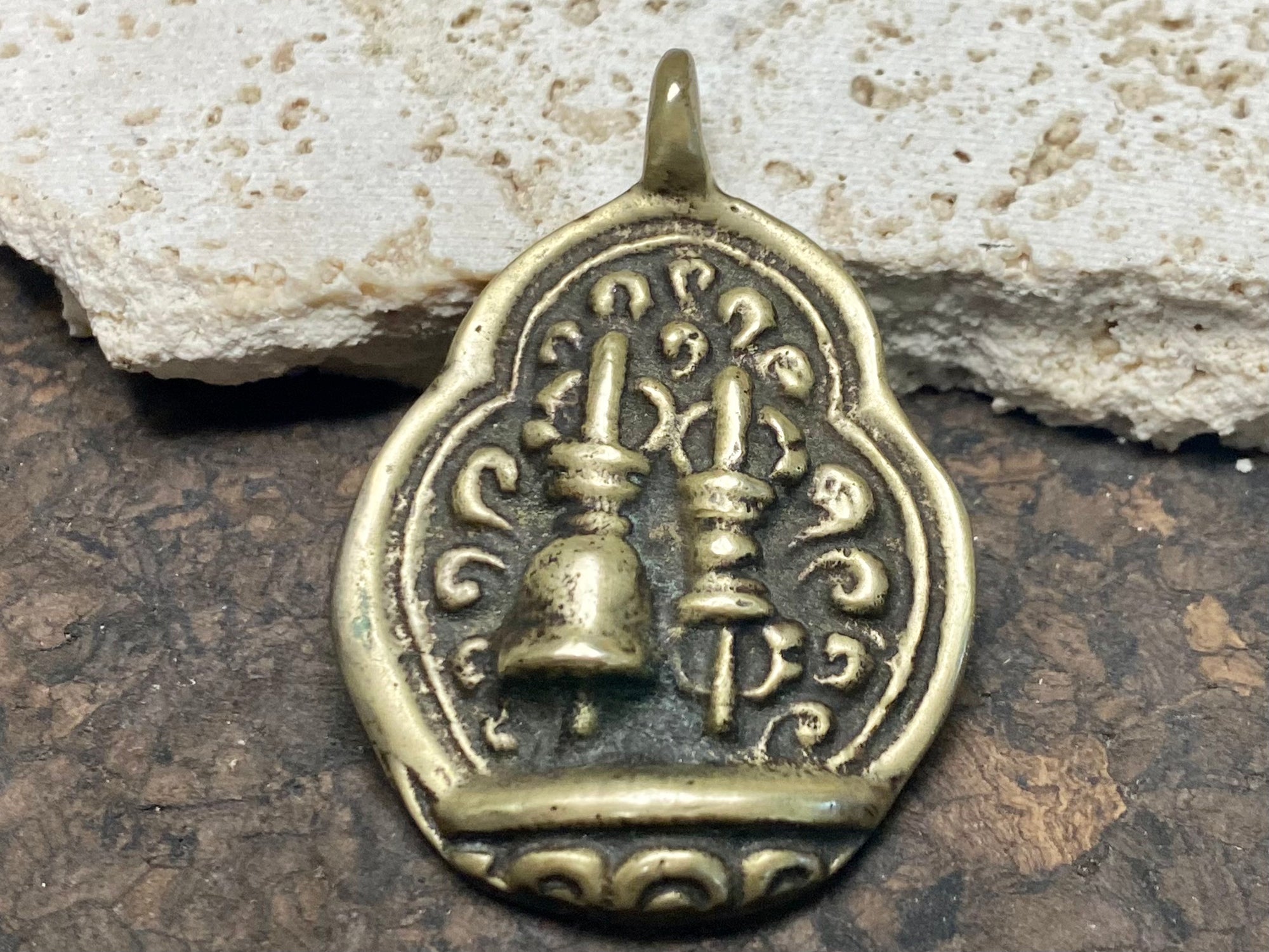 Bell And Dorje Buddhist Pendant