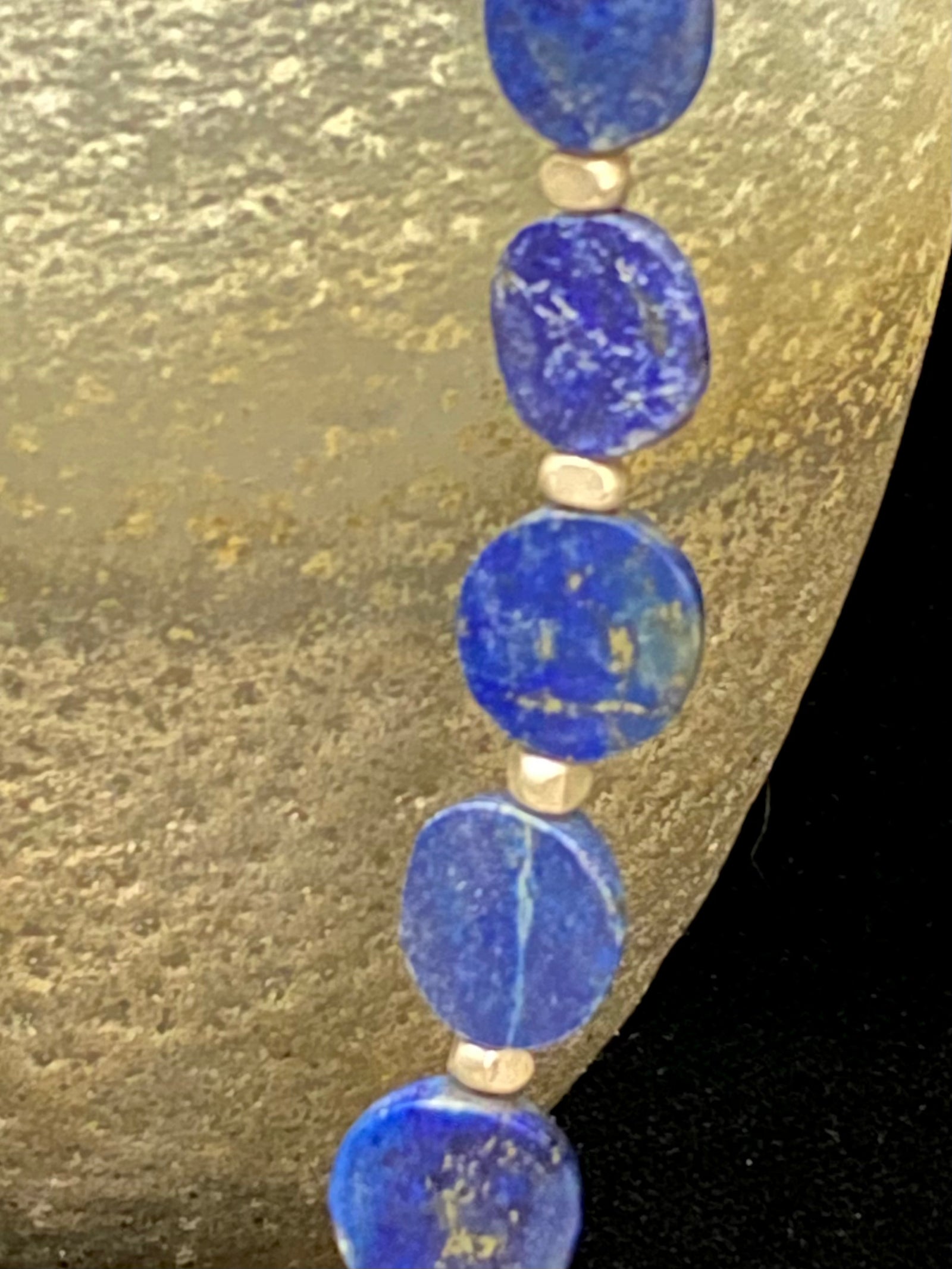 Lapis Lazuli Disk Necklace