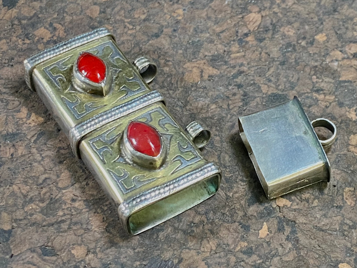 Tekke Turkomen Antique Silver Amulet