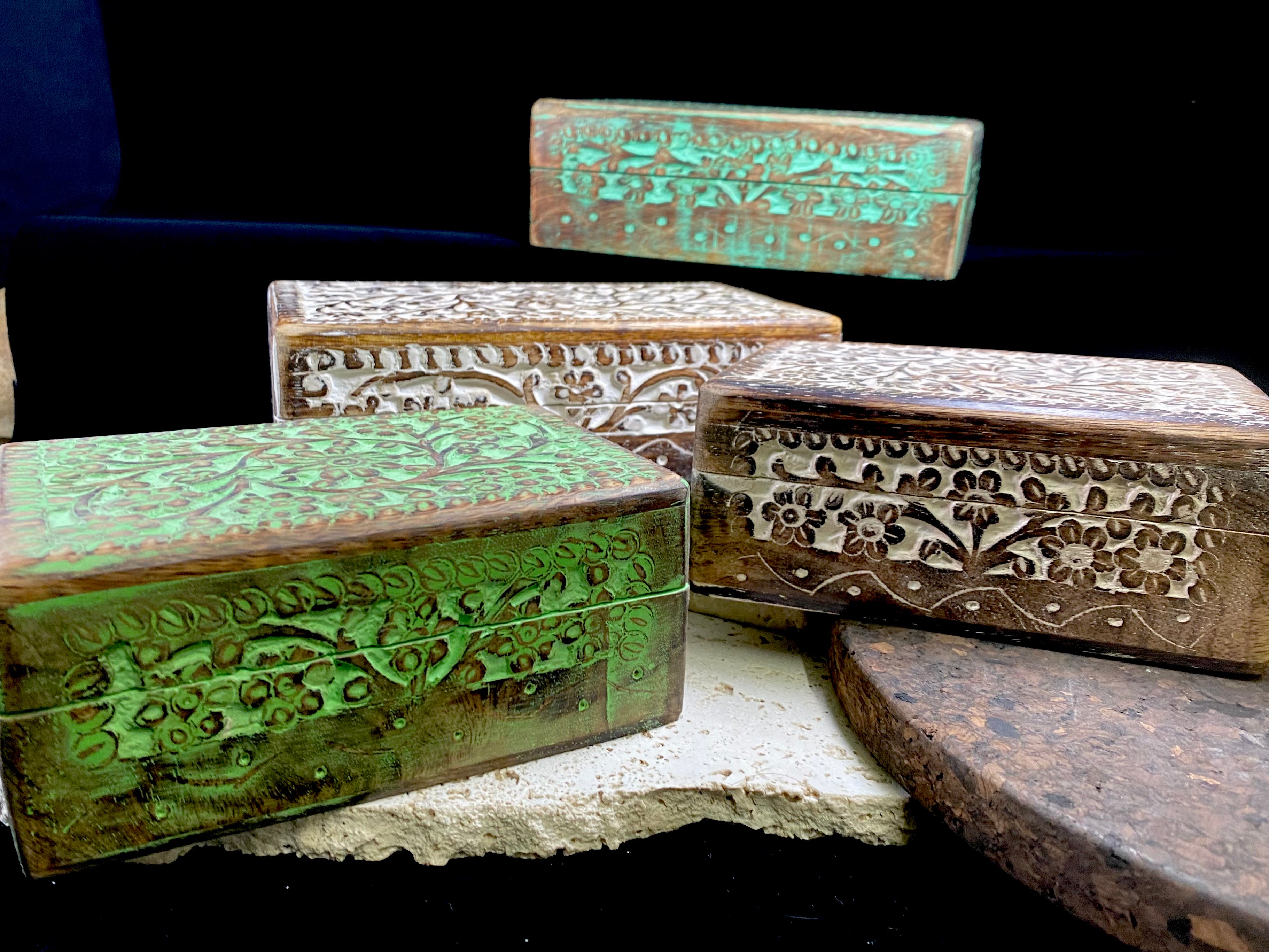 Decorative best sale wooden boxes