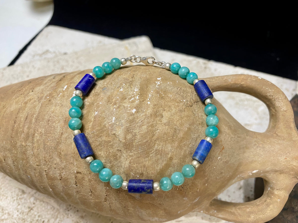 Lapis and Amazonite Bracelet