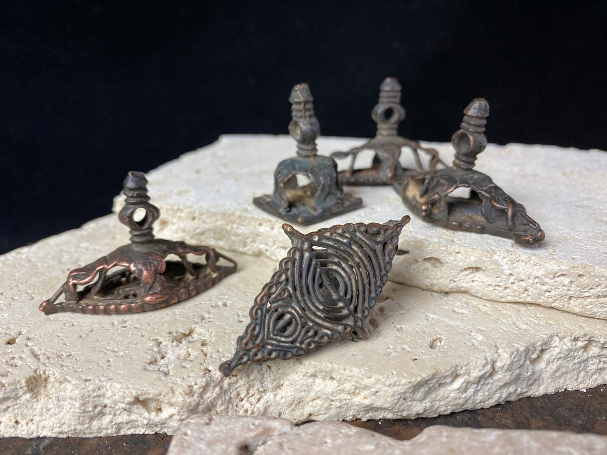 Antique Copper Bronze Temple Stamps from east India