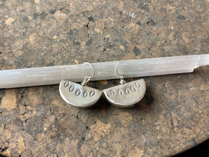 Silver watermelon earrings - fun drop earrings in silver made my Karen hill tribe silversmiths just for us
