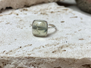 Petite Square Gemstone Rings
