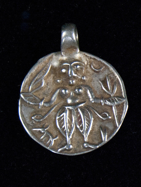 Antique Silver Kali Amulet Pendants