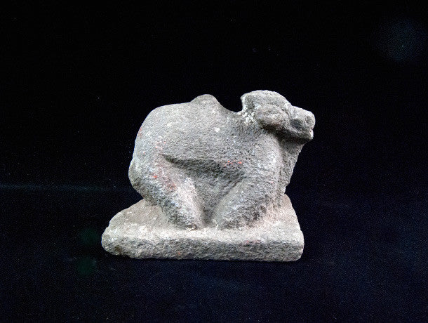 Antique Granite Stone Nandi Statue