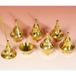 Small brass cone incense burner